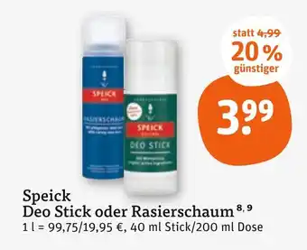 tegut Speick deo stick Angebot