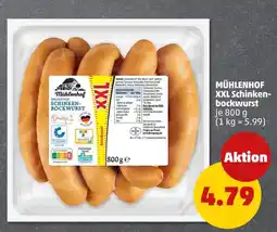 PENNY Mühlenhof xxl schinkenbockwurst Angebot