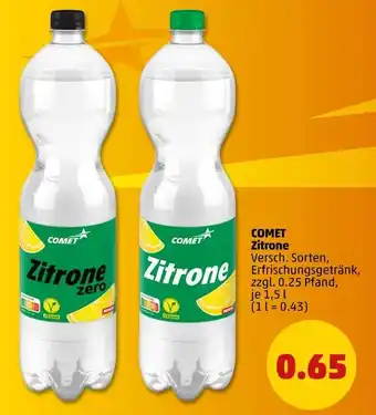 PENNY Comet zitrone erfrischungsgetränk Angebot