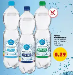 PENNY Aquiva mineralwasser still Angebot
