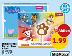 PENNY Leone stieleis peppa pig oder paw patrol Angebot