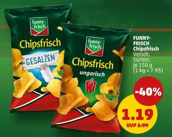 PENNY Funny-frisch chipsfrisch gesalzen Angebot