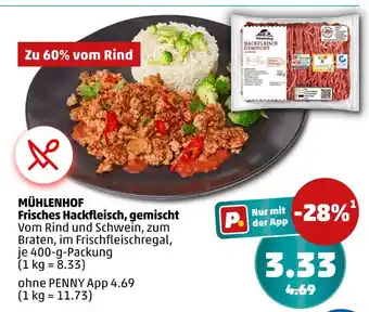 PENNY Mühlenhof frisches hackfleisch, gemischt Angebot
