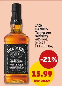 PENNY Jack daniel's tennessee whiskey Angebot