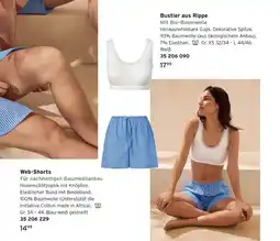 Tchibo Bustier aus rippe oder web-shorts Angebot