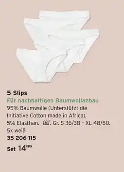 Tchibo 5 slips Angebot