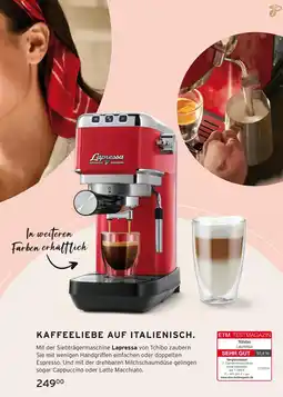 Tchibo Tchibo siebträgermaschine lapressa Angebot