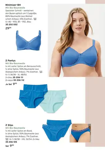 Tchibo Minimizer-bh, 2 pantys oder 2 slips Angebot