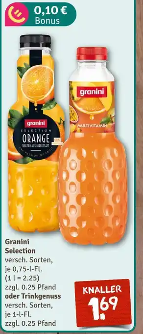 nahkauf Granini selection orange Angebot