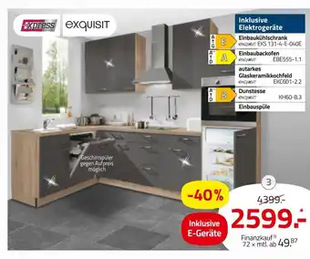 ROLLER Exquisit, express einbauküche Angebot