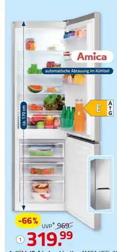 ROLLER Amica kühl-/gefrierkombination kgcl 387 115 e Angebot