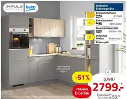 ROLLER Impuls küchen oder beko einbauküche Angebot