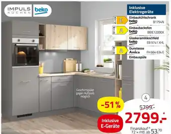 ROLLER Impuls küchen oder beko einbauküche Angebot