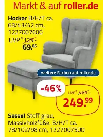 ROLLER Hocker oder sessel Angebot