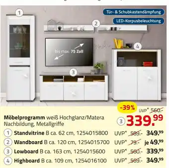 ROLLER Möbelprogramm Angebot