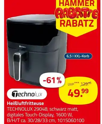 ROLLER Technolux heißluftfritteuse Angebot