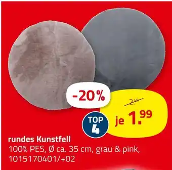 ROLLER Rundes kunstfell Angebot
