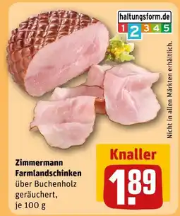 REWE Zimmermann farmlandschinken Angebot