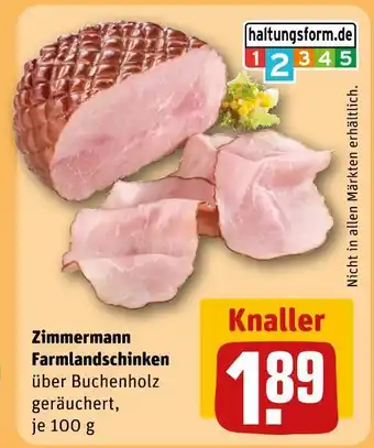 REWE Zimmermann farmlandschinken Angebot