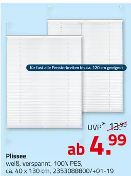 ROLLER Plissee Angebot