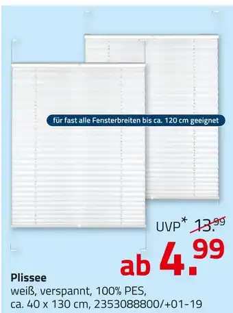 ROLLER Plissee Angebot