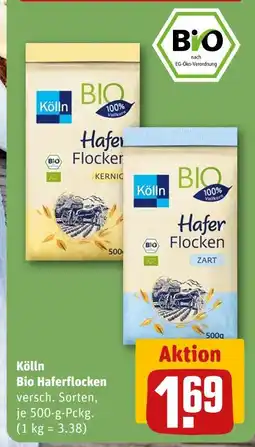 REWE Kölln bio haferflocken kernig Angebot