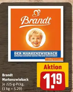 REWE Brandt markenzwieback Angebot