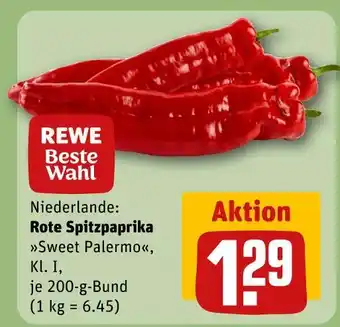 REWE Rewe beste wahl rote spitzpaprika sweet palermo Angebot