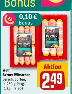 REWE Wolf mini berner würstchen Angebot