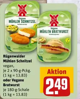 REWE Rügenwalder vegane mühlen schnitzel Angebot