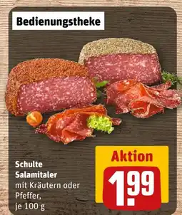 REWE Schulte salamitaler mit kräutern Angebot