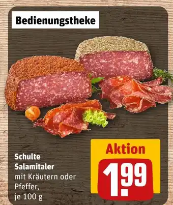 REWE Schulte salamitaler mit kräutern Angebot