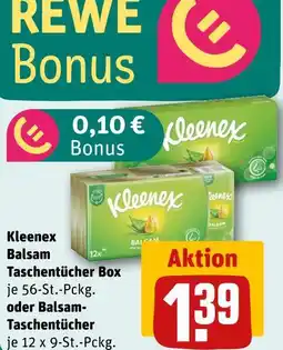 REWE Kleenex balsam taschentücher box Angebot