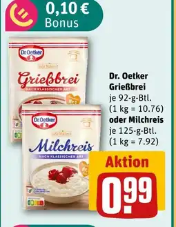 REWE Dr. oetker grießbrei Angebot