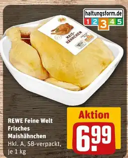 REWE Rewe feine welt frisches maishähnchen Angebot