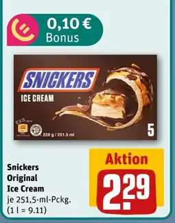 REWE Snickers original ice cream Angebot