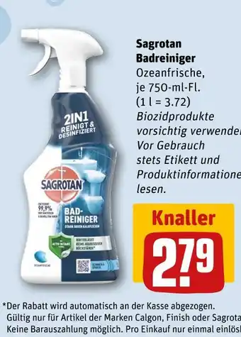REWE Sagrotan badreiniger ozeanfrische Angebot