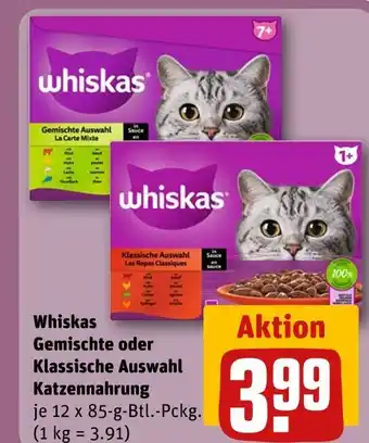 REWE Whiskas gemischte auswahl katzennahrung Angebot