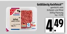 Edeka Gut&günstig hackfleisch gemischt vom schwein und rind Angebot