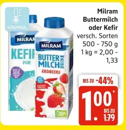 Marktkauf Milram buttermilch drink erdbeere Angebot