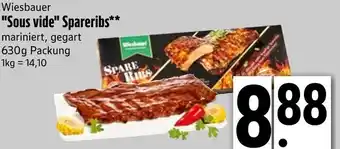 Edeka Wiesbauer sous vide spareribs Angebot
