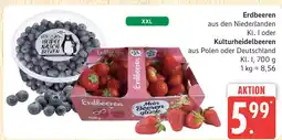 Marktkauf Erdbeeren oder kulturheidelbeeren Angebot