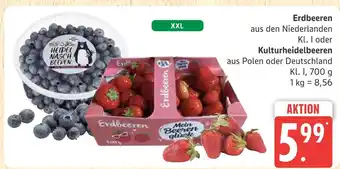 Marktkauf Erdbeeren oder kulturheidelbeeren Angebot