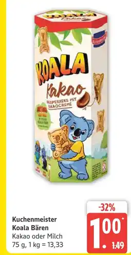 Marktkauf Kuchenmeister koala bären kakao Angebot
