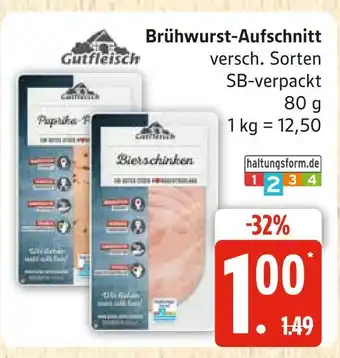 Marktkauf Gutfleisch brühwurst-aufschnitt Angebot