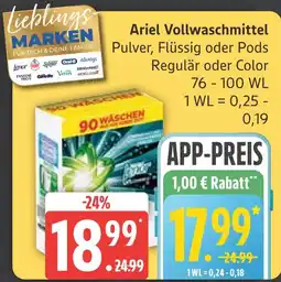 Marktkauf Ariel vollwaschmittel pulver Angebot