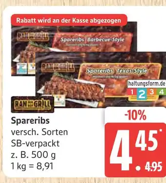 Marktkauf Ran an den grill spareribs barbecue style Angebot