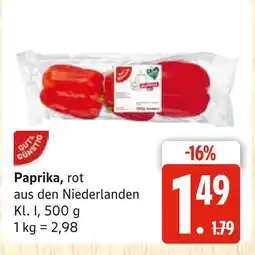 Marktkauf Gut & günstig paprika, rot Angebot