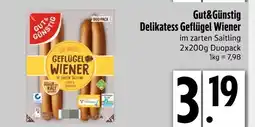 Edeka Gut&günstig delikatess geflügel wiener Angebot