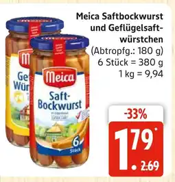 Marktkauf Meica saftbockwurst Angebot
